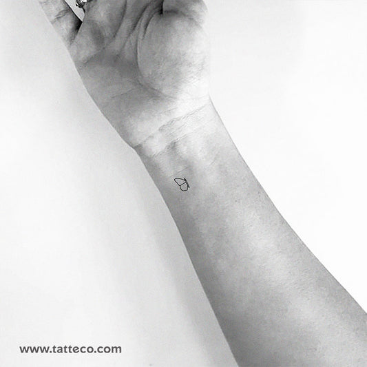 Tatuaje temporal de mariposa en la mitad izquierda (juego de 3)