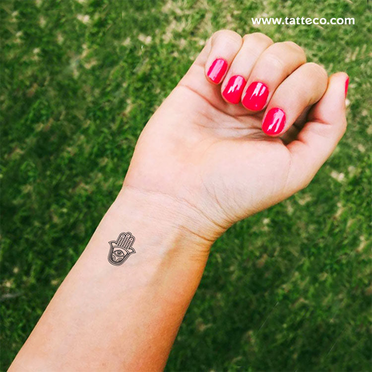 Little Hamsa Temporary Tattoo - Set of 3