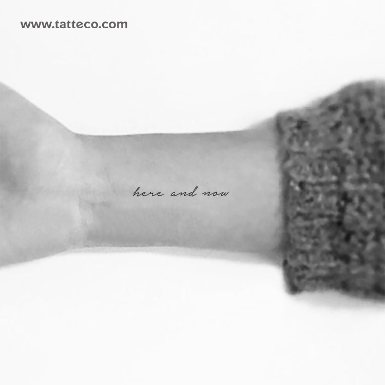 Here And Now Temporary Tattoo - Set of 3