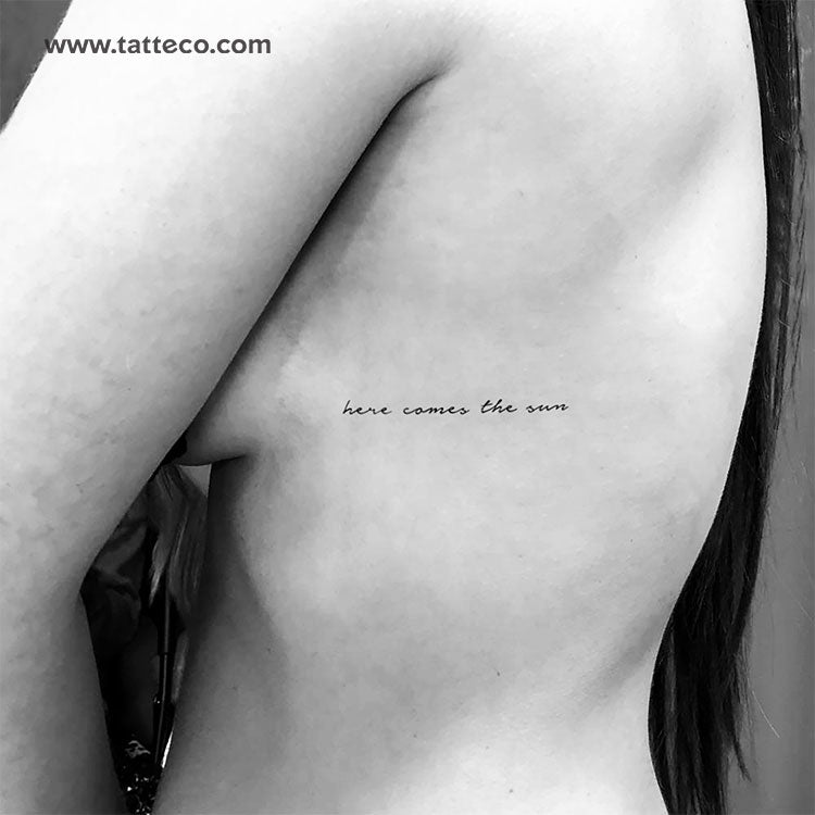 Here Comes The Sun Temporary Tattoo - Set of 3