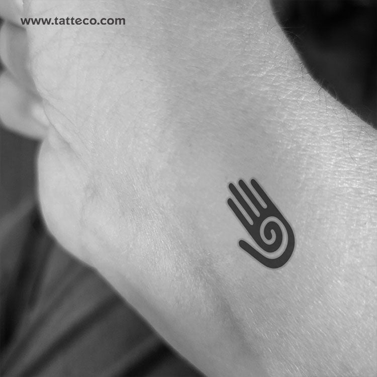 Hopi Healing Hand Temporary Tattoo - Set of 3