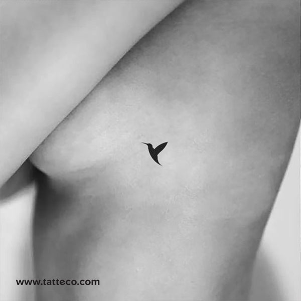 Hummingbird (Left) Temporary Tattoo - Set of 3