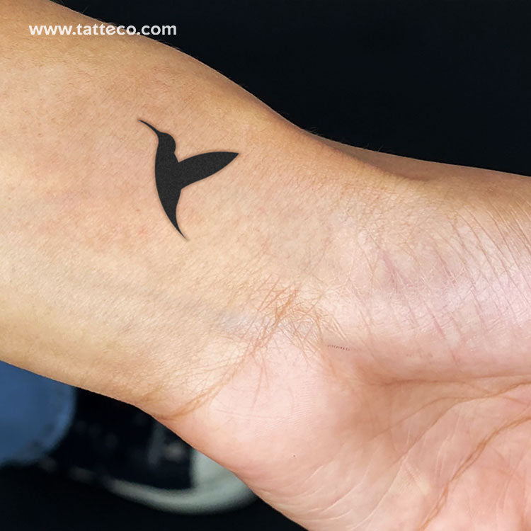 Hummingbird (Left) Temporary Tattoo - Set of 3