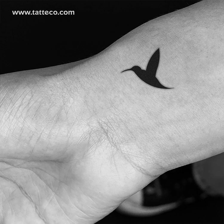 Hummingbird (Left) Temporary Tattoo - Set of 3