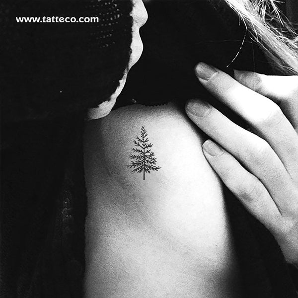 Pine Tree Semi-Permanent Tattoo - Set of 2