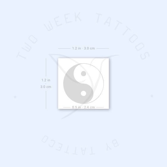 Tatuaje semipermanente Yin Yang - Juego de 2