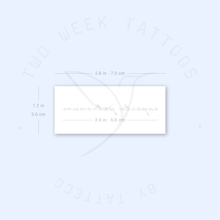 Expecto Patronum Semi-Permanent Tattoo - Set of 2