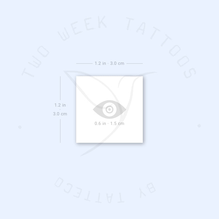 Tatuaje semipermanente de ojo malvado de Nazar negro (juego de 2)