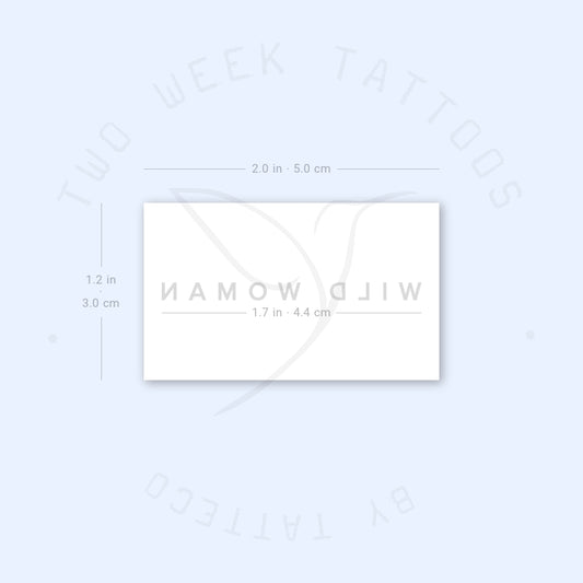 WILD WOMAN Semi-Permanent Tattoo - Set of 2