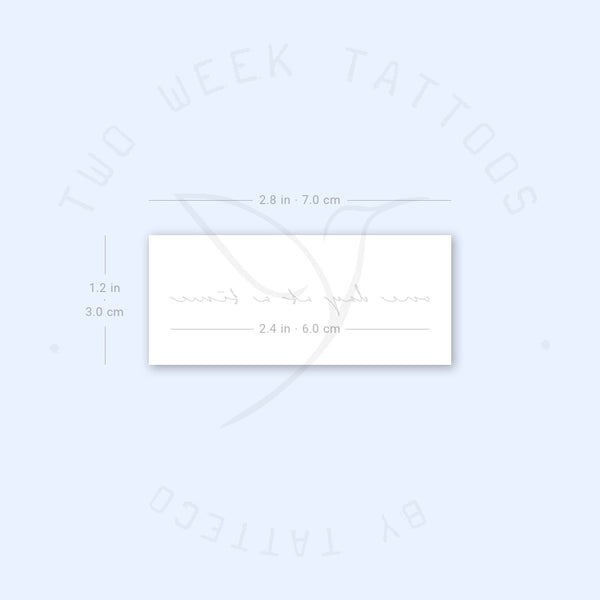 One Day At A Time Semi-Permanent Tattoo - Set of 2