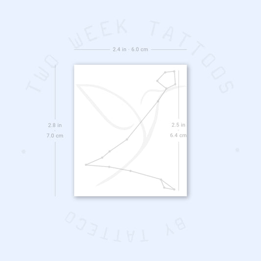 Tatuaje semipermanente de la constelación de Piscis (juego de 2)