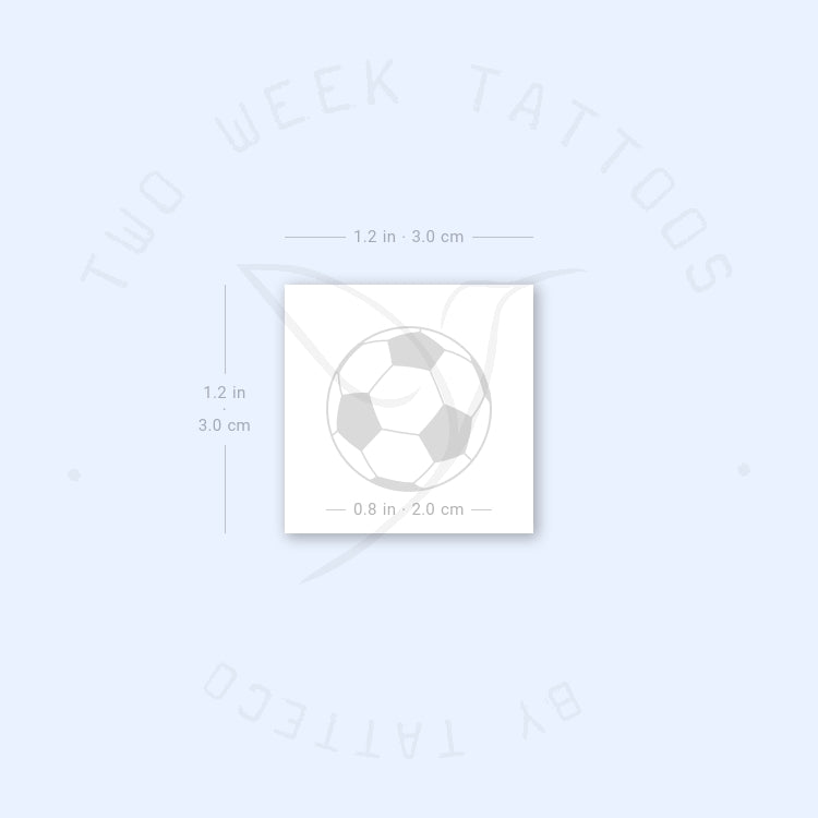 Tatuaje semipermanente de fútbol - Juego de 2