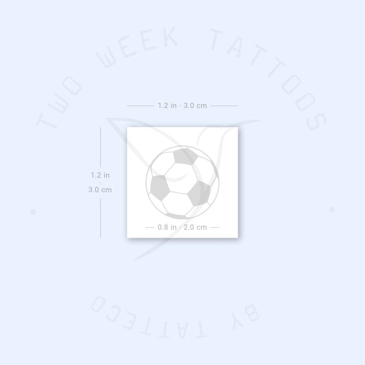 Tatuaje semipermanente de fútbol - Juego de 2