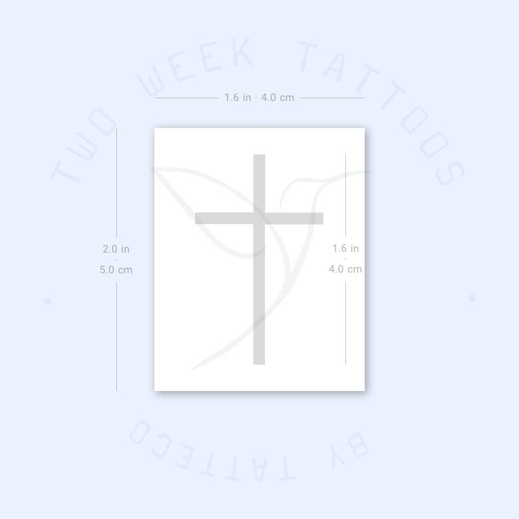 Cross Semi-Permanent Tattoo - Set of 2
