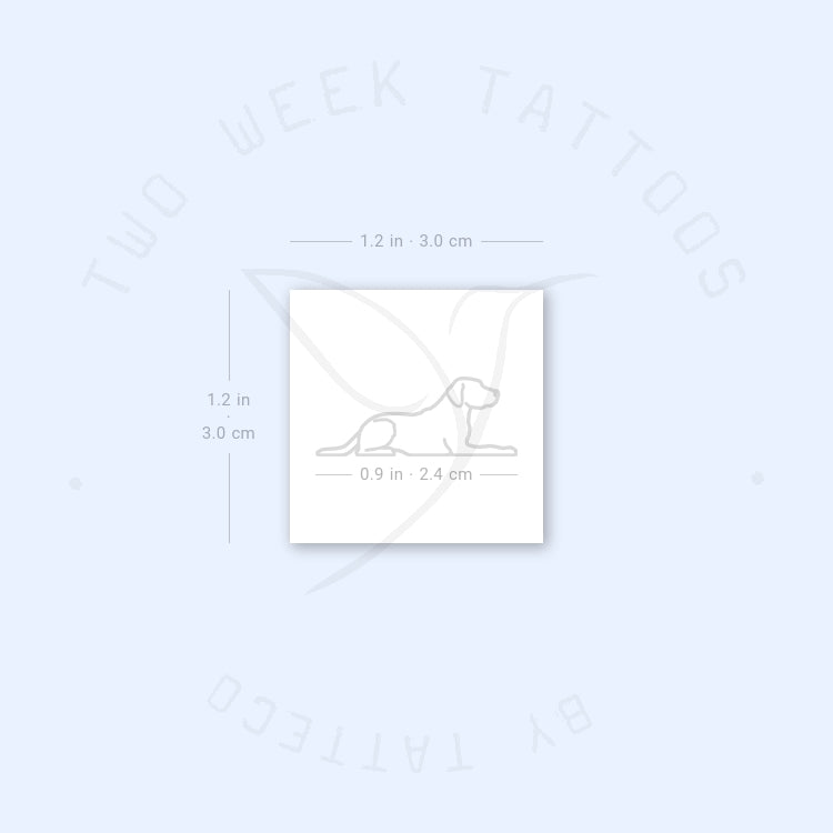 Labrador Semi-Permanent Tattoo - Set of 2