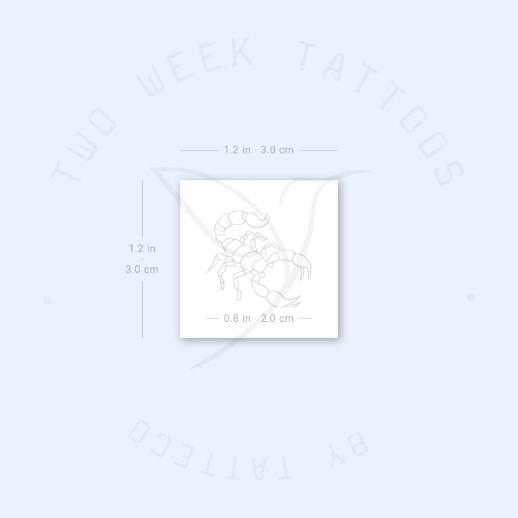 Scorpion Semi-Permanent Tattoo - Set of 2