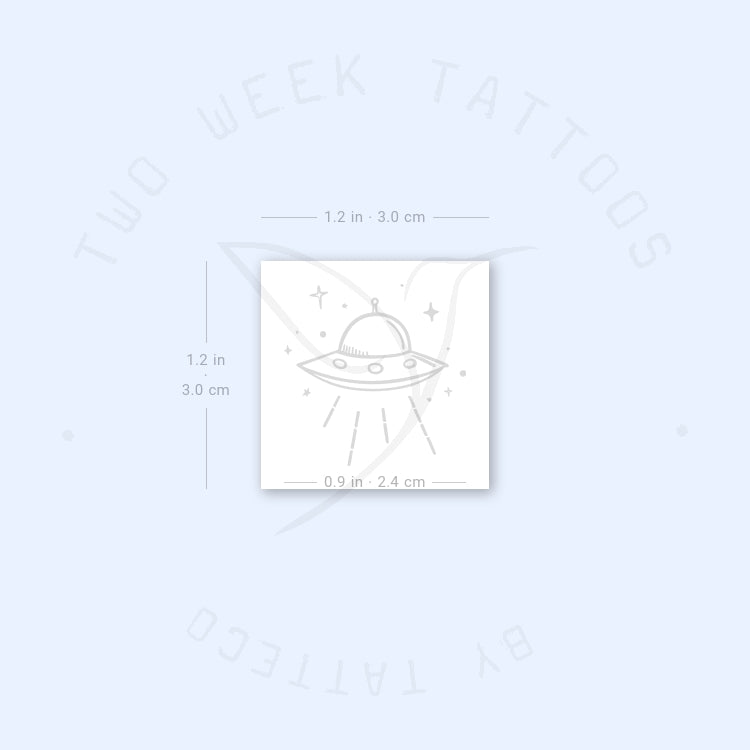 UFO Semi-Permanent Tattoo - Set of 2