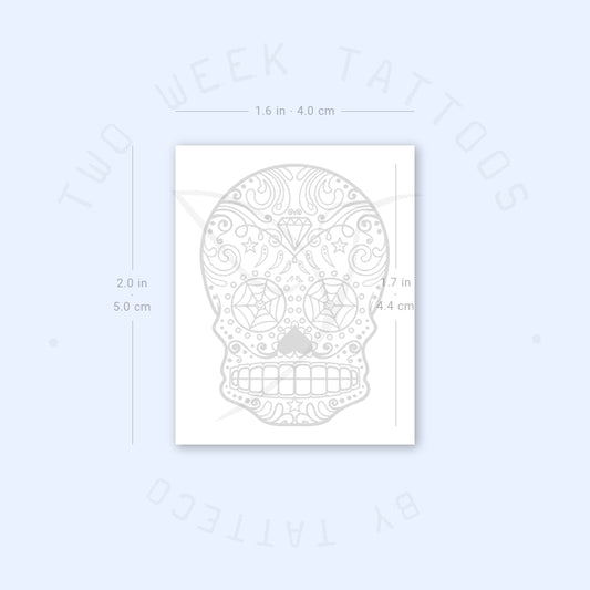 Sugar Skull Semi-Permanent Tattoo - Set of 2