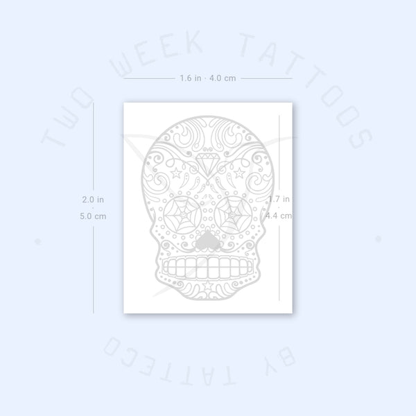 Sugar Skull Semi-Permanent Tattoo - Set of 2