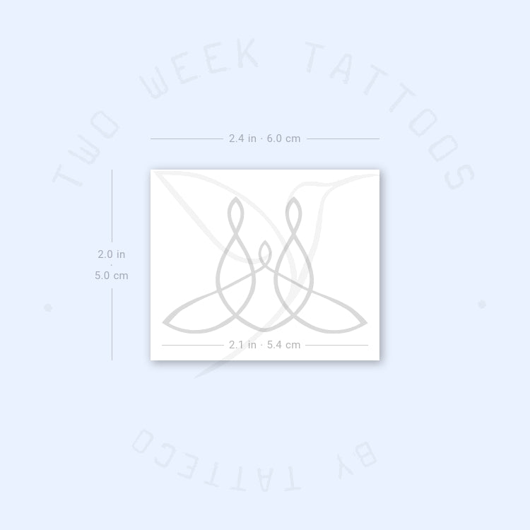 Family Forever Symbol Semi-Permanent Tattoo - Set of 2