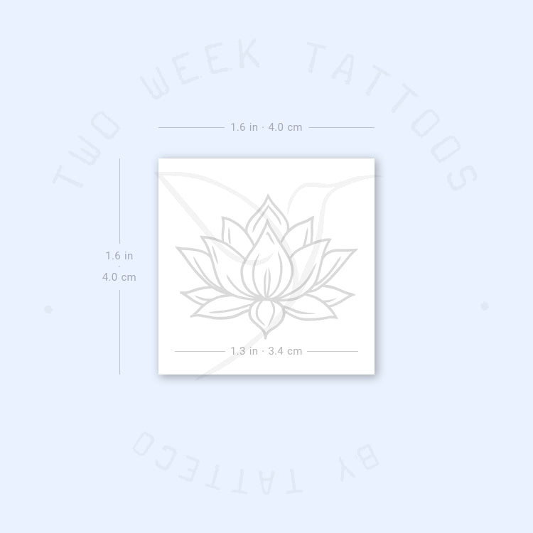 Sacred Lotus Semi-Permanent Tattoo - Set of 2