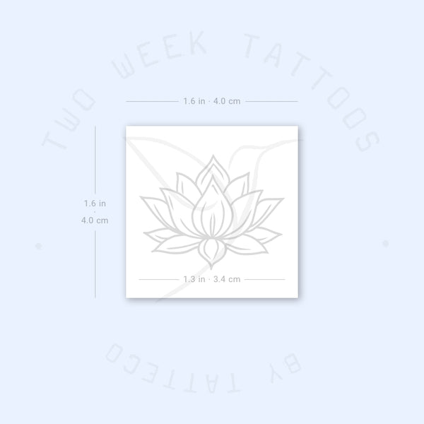 Sacred Lotus Semi-Permanent Tattoo - Set of 2