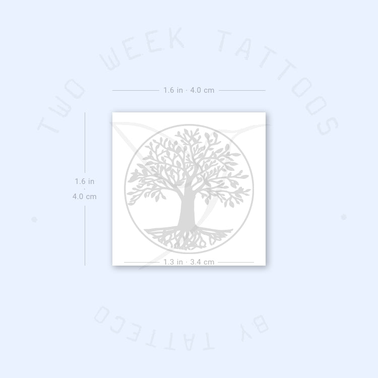 Tatuaje semipermanente del árbol de la vida (juego de 2)
