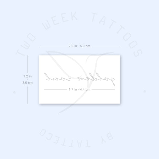 Golden Soul Semi-Permanent Tattoo - Set of 2