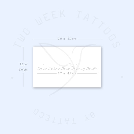 Resiliencia Semi-Permanent Tattoo - Set of 2