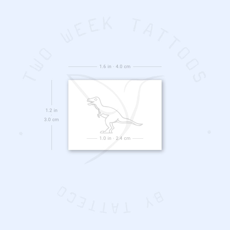 T-Rex Semi-Permanent Tattoo - Set of 2