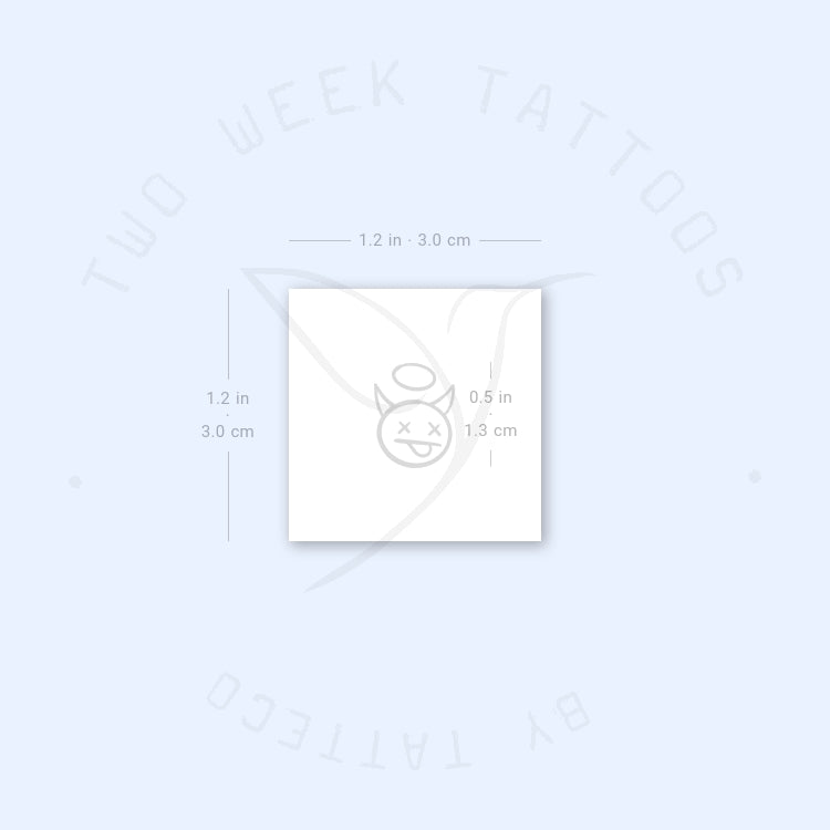 Devil Angel Semi-Permanent Tattoo - Set of 2