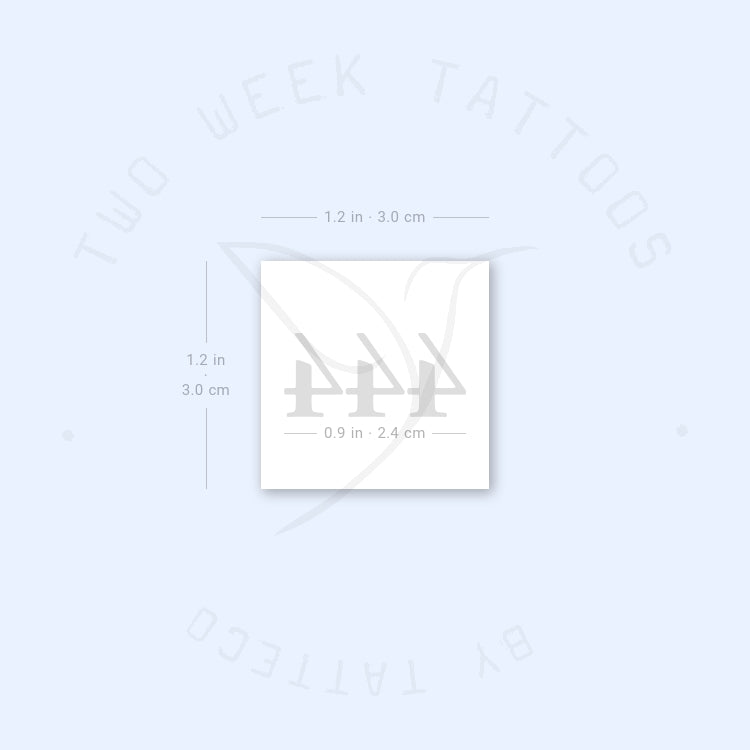 444 Semi-Permanent Tattoo - Set of 2