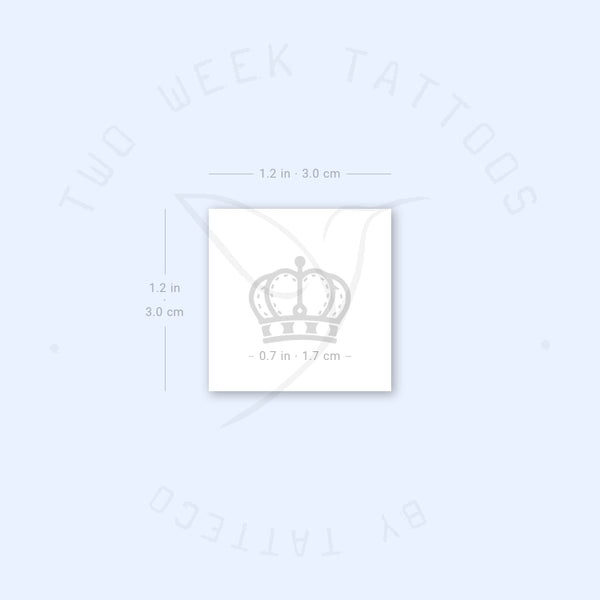Queen Crown Semi-Permanent Tattoo - Set of 2