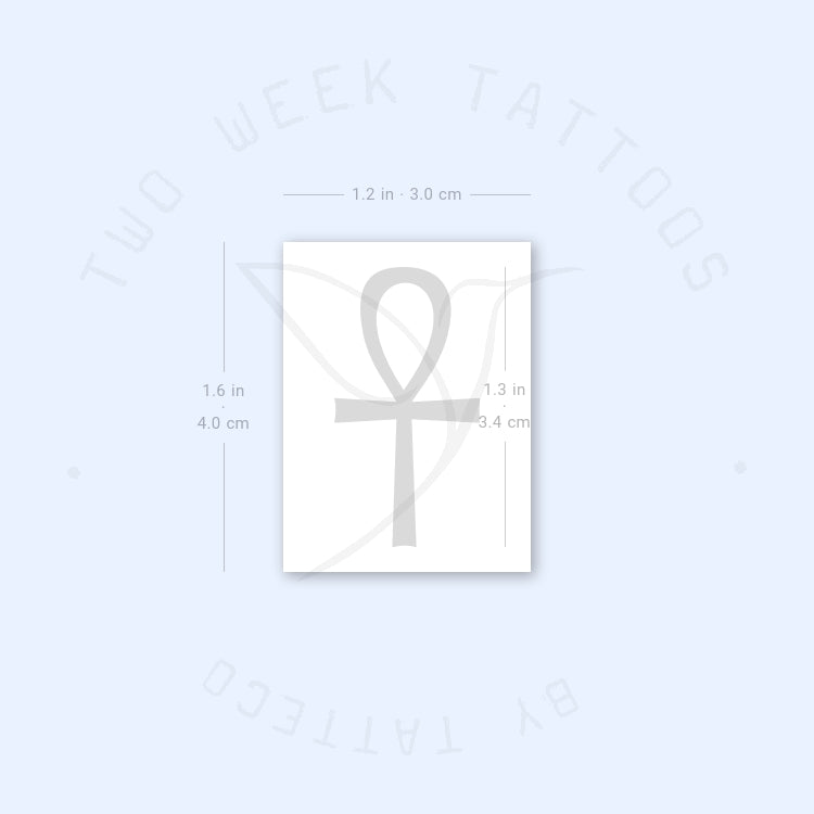 Tatuaje semipermanente de Ankh - Juego de 2