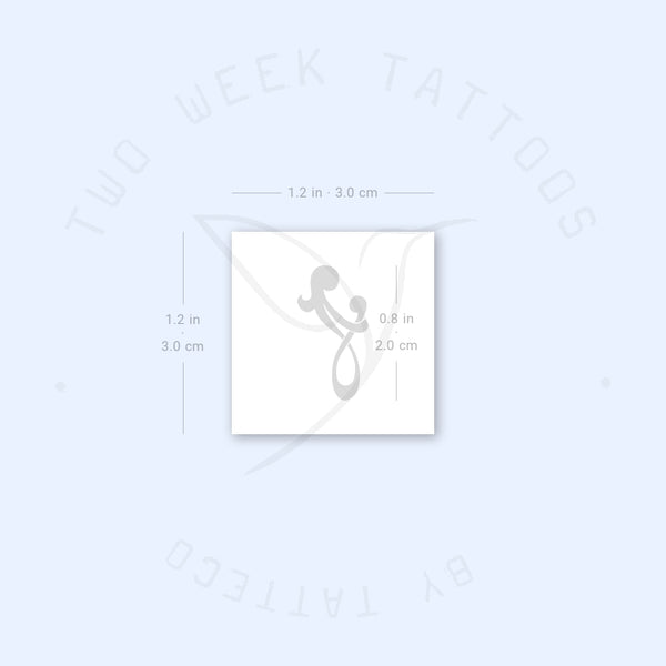 Mother And Son Symbol Semi-Permanent Tattoo - Set of 2