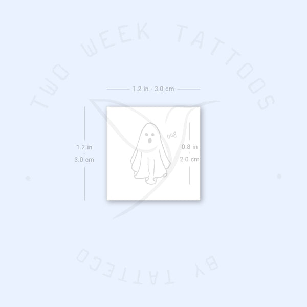 Boo Ghost Semi-Permanent Tattoo - Set of 2
