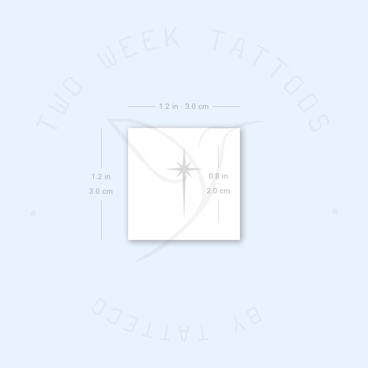 Tatuaje semipermanente de la Estrella de Belén (juego de 2)