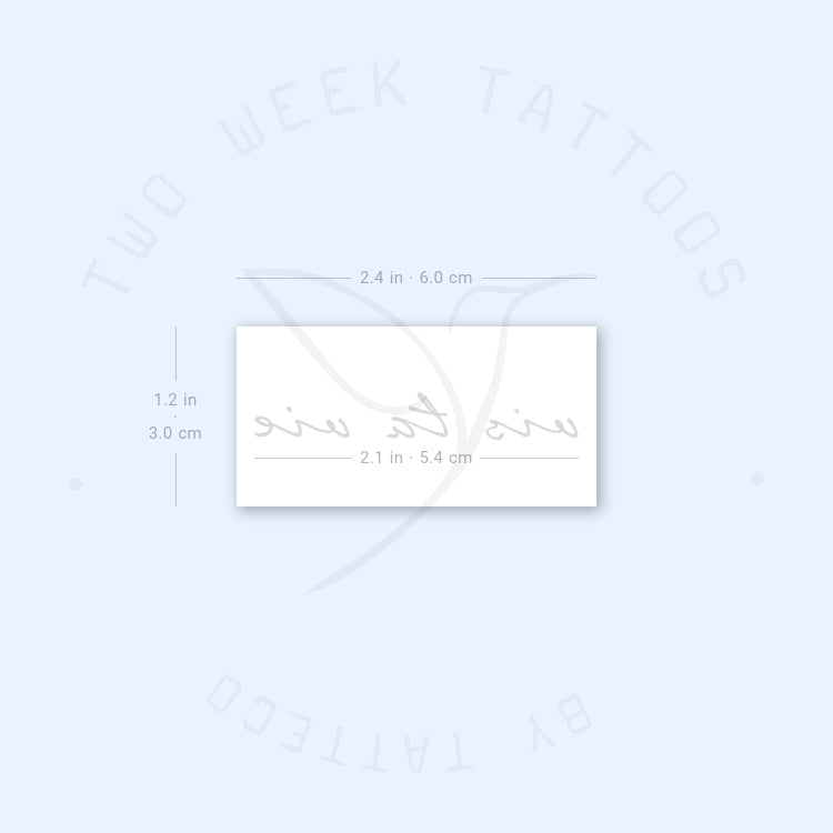Vis Ta Vie Semi-Permanent Tattoo - Set of 2