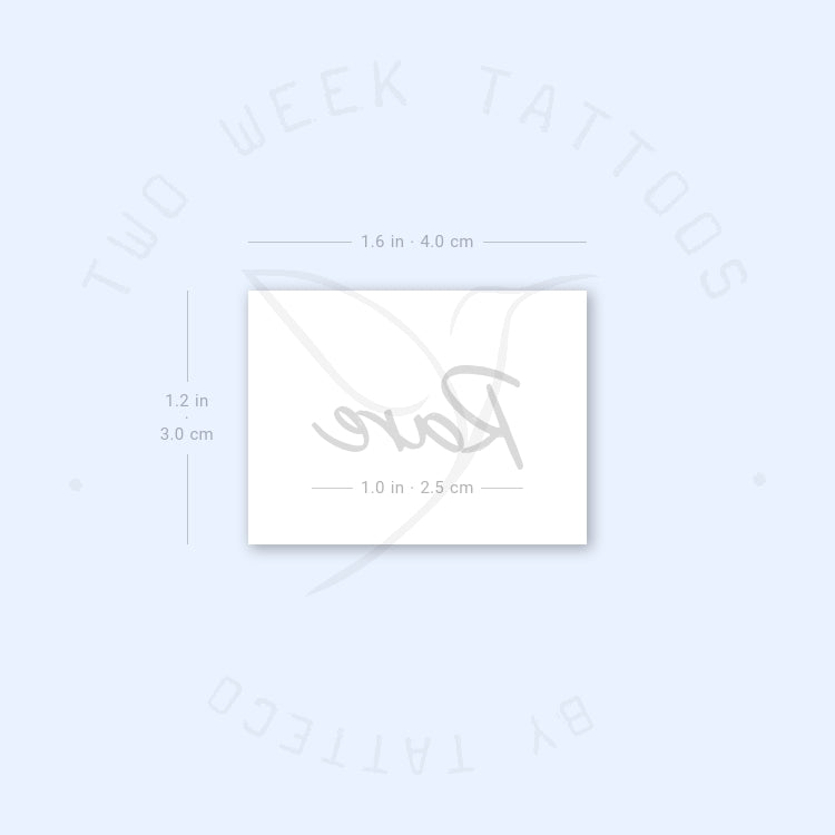 Rare Semi-Permanent Tattoo - Set of 2