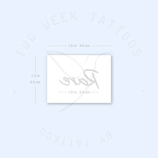 Rare Semi-Permanent Tattoo - Set of 2