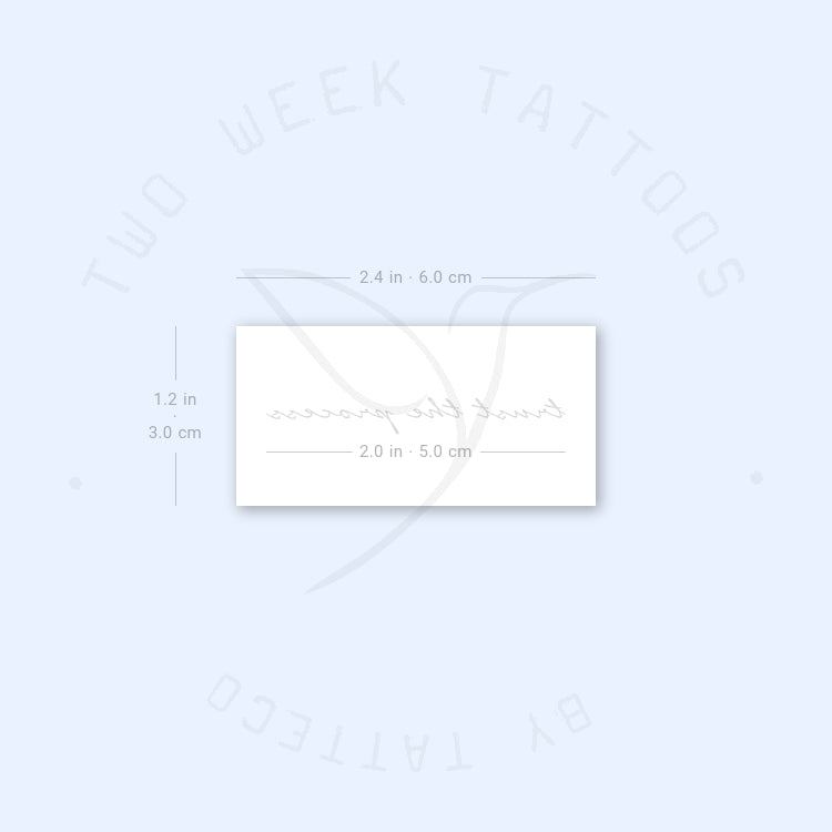 Trust The Process Semi-Permanent Tattoo - Set of 2
