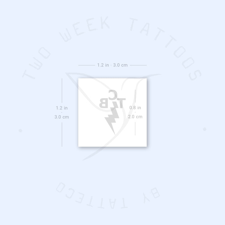 Tatuaje semipermanente de banda TCB - Juego de 2