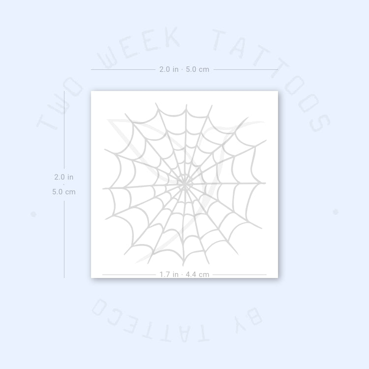 Spiderweb Semi-Permanent Tattoo - Set of 2
