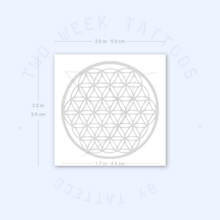 Flower Of Life Semi-Permanent Tattoo - Set of 2