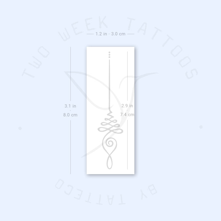 Unalome Semi-Permanent Tattoo - Set of 2