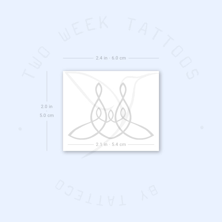 Family Of 5 Symbol Semi-Permanent Tattoo - Set of 2
