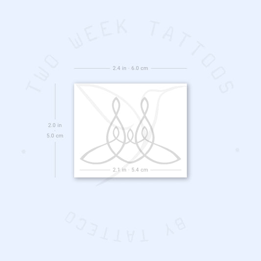 Family Of 5 Symbol Semi-Permanent Tattoo - Set of 2