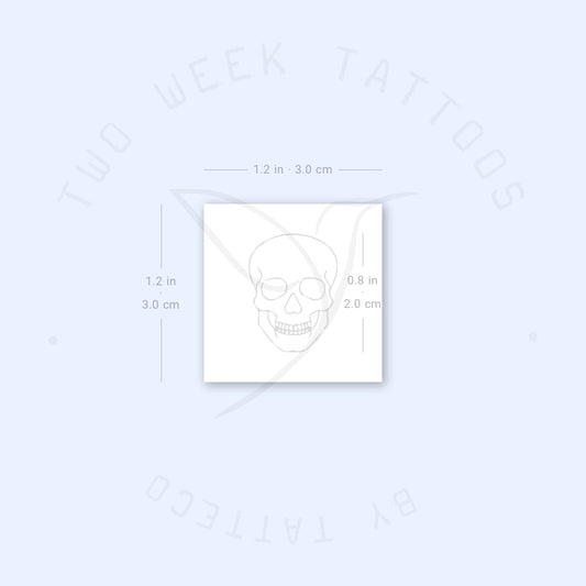 Skull Semi-Permanent Tattoo - Set of 2