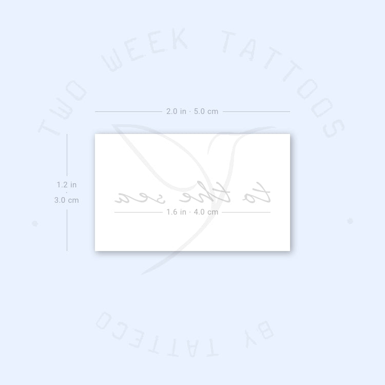 To The Sea Semi-Permanent Tattoo - Set of 2