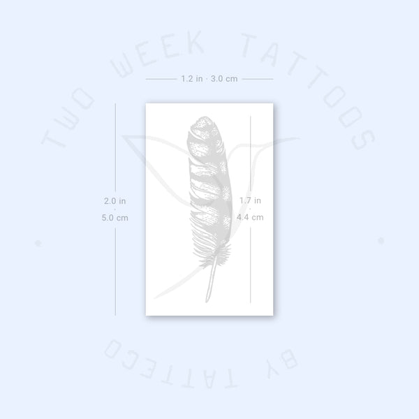 Small Feather Semi-Permanent Tattoo - Set of 2